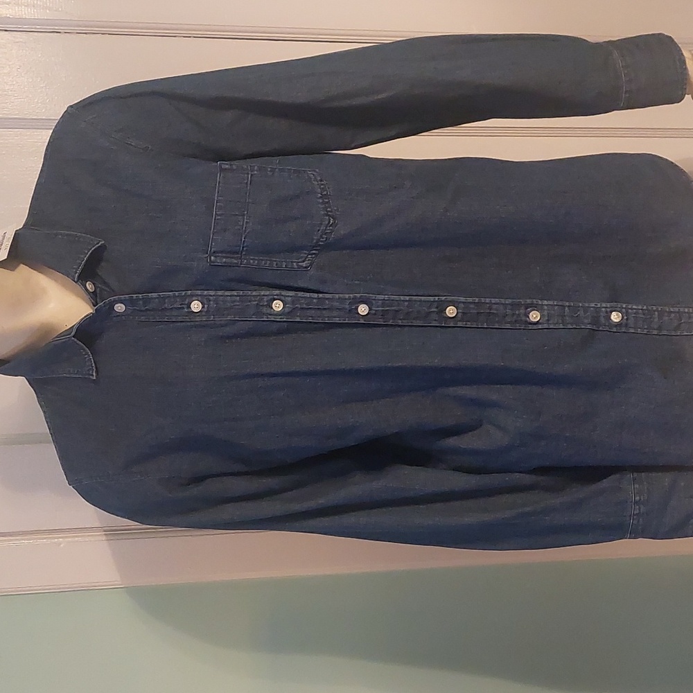 Bnwt classic j crew dark denim top